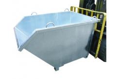 China 4000LBS Forklift Tilt Dumpster Forklift Attachment Dumping Bin supplier