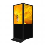 Indoor Touch Screen Information Kiosk Ultra Slim Digital Totem Double Face 49 Inch for sale