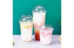 China Transparent Disposable Coco U Shape Plastic PP Boba Tea Cup With Lid supplier