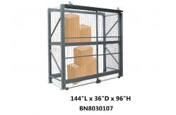 China Visible / Ventilated Wire Mesh Pallet Cages , 8 Gauge Wire Shelving Security Cage supplier