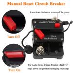 48V 200A DC IP67 Circuit Breaker / Manual Reset 1/4 Stud Circuit Breaker