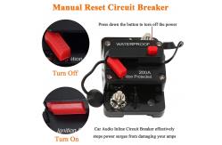 China 48V 200A DC IP67 Circuit Breaker / Manual Reset 1/4 Stud Circuit Breaker supplier