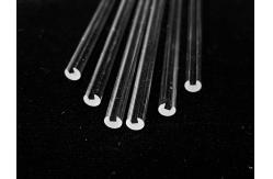 China Semi Circular Transparent Quartz Capillary Tube High Temperature Resistant For Semiconductor supplier