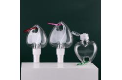 China Eco Keychain Spray Bottles PET Refillable Portable Hand Sanitizer 2.1oz supplier