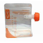 Clear Stand Up Yellow Spout Pouch Packaging Reusable Liquid Packaging Bag for sale
