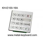Rugged Stainless Steel Industrial Numeric Keypad with 16 Keys for Check - in Kiosk for sale
