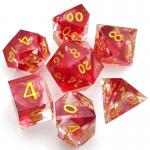 OEM Sharp Edge Resin RPG Dice 7 Pcs Hand Poured For Pathfinder for sale