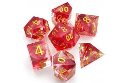 China OEM Sharp Edge Resin RPG Dice 7 Pcs Hand Poured For Pathfinder supplier