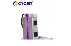 China 120W Fiber Fly Laser Marking Machine for HDPE Cable Logo Number Coding supplier