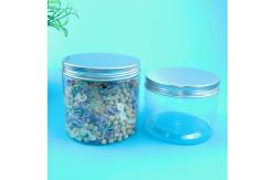 China 270ml 1360ml Clear Plastic Screw Cap Jars For Food Storage supplier