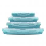 350ml 500ml 800ml 1200ml Reusable Silicone Picnic Box