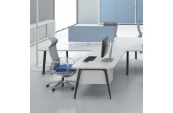 China Grey And Blue Home Office Chair Modern Sleek Design With Fixed Headrest supplier