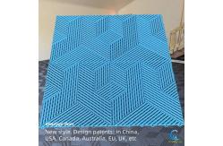 China 400x400 Grey Garage Floor Tiles Matte Finish Interlock Installation supplier