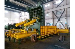 China 315Tons Yellow Two Master Cylinder High Bale Density Scrap Metal Press machine supplier