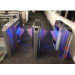 2 Lanes Optical Waist High Turnstile Face Recognition Temperature For Lobby