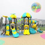 Customized Colors Commercial Outdoor Play Equipment Kids Commercial Playground Solutions for sale