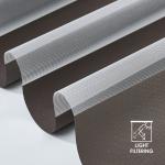 100% Polyester Double Blockout Blinds Sunscreen Zebra Blinds Fabric