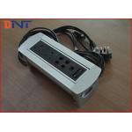 UK Standard Desktop Conference Table Socket , Table Manual Rotating Power Outlet