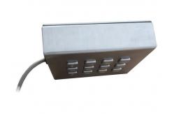 China Stainless Steel 3x4 Keypad , Blue LED / RS232 Interface Single Hand Keyboard supplier