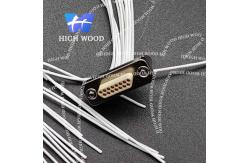 China J30JB SERIES glass sintered gas sealed rectangular electrical connector, J30JB-15TJL-Q9 supplier