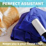 Removable White Plastic Lint Clothes Hair Remover Roller For Cat Fur