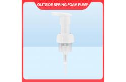 China Non Spill PP Foam Pump White For Hygienic Hand Soap Dispensing supplier