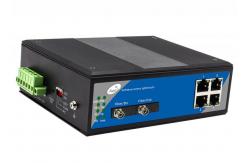 China 10/100Mbps 4 Port Industrial POE Switch , Ethernet Switch 100 Mbps supplier