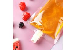 China BPA Free Transparent Clear Frozen Drinking Pouch With Spout Disposable Stand Up supplier