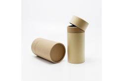 China Custom Printed Cylinder Kraft Paper Tube Recyclable Tea Packaging Containers supplier