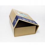Magnetic Closure Recycled Paper Gift Boxes Ribbon Handle Rectangular Folding Clothing Packaging for sale
