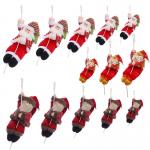 Climbing Rope Santa Claus Toys 100% Polyester Plush Material Customized Size