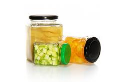 China Empty Freezing Glass Jars Pantry Containers 50ml Clear Square supplier