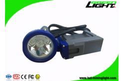 China High Safety Rechargeable LED Headlamp , LED Mining Lamp With Blue And Gray Shell supplier