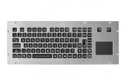 China Marine Rugged Keyboard Industrial Metal with Touchpad Kiosk IP67 supplier