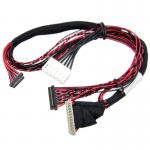 20pin 30pin Custom Cable Assemblies LCD LVDS Shield Flat Flexible for sale
