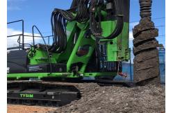China 272L/Min Multifunctional Highway Auger Pile Driver 28m Crawler Mounted Drill Rig supplier