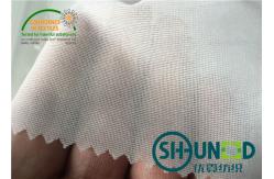 China White Adhesive Fusible Interlining Cloth , Stretch Interfacing Material For Sport Garments supplier