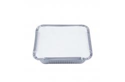 China Disposable Food Packaging Aluminum Foil Storage Containers Rectangle Foil Tray With Lids supplier