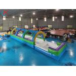 OEM/ODM Commercial Inflatable Water Slides Inflatable Water Slip With Pool for sale