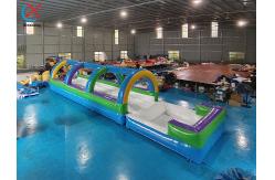China OEM/ODM Commercial Inflatable Water Slides Inflatable Water Slip With Pool supplier