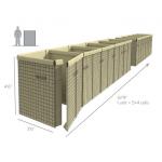 Square Hole Mil 1 3.0mm Hesco Barrier Fortress for sale
