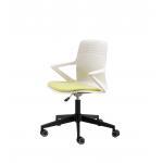 Modern Swivel PP Plastic Training Chair With Wheels In stock for sale