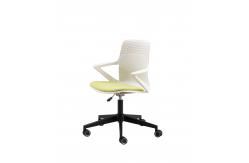 China Modern Swivel PP Plastic Training Chair With Wheels In stock supplier
