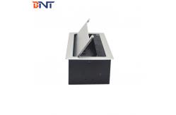 China Office Furniture Clamshell Brush Hidden In Desk Table Mounted Socket Box supplier