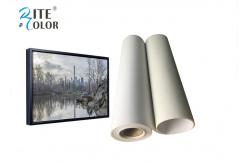 China Stretched Polyester Canvas Rolls , Waterproof Matte Inkjet Digital Canvas Printing 260gsm supplier
