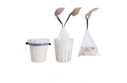 China Kitchen Small Drawstring Garbage Bags PE Recyclable Trash Can Liners supplier