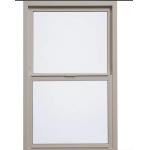 White UPVC Single Hung Vinyl Replacement Windows With Mosquito Net American Style