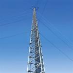 Telecom Communication Guyed Wire Tower Steel 30M Lattice Triangle Triangular Mast