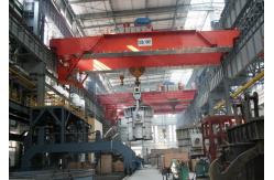 China 550T A5 Double Girder Overhead Crane 28m With Cab Control Hook supplier
