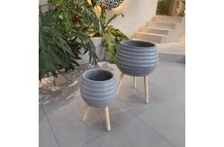 China High Durability Fiber Clay Planters For Garden Fire Resistant supplier